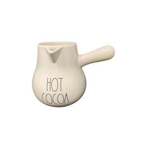 New RAE DUNN HOT COCOA Pot Pitcher Artisan Collection LL  By Magenta Jug Ceramic